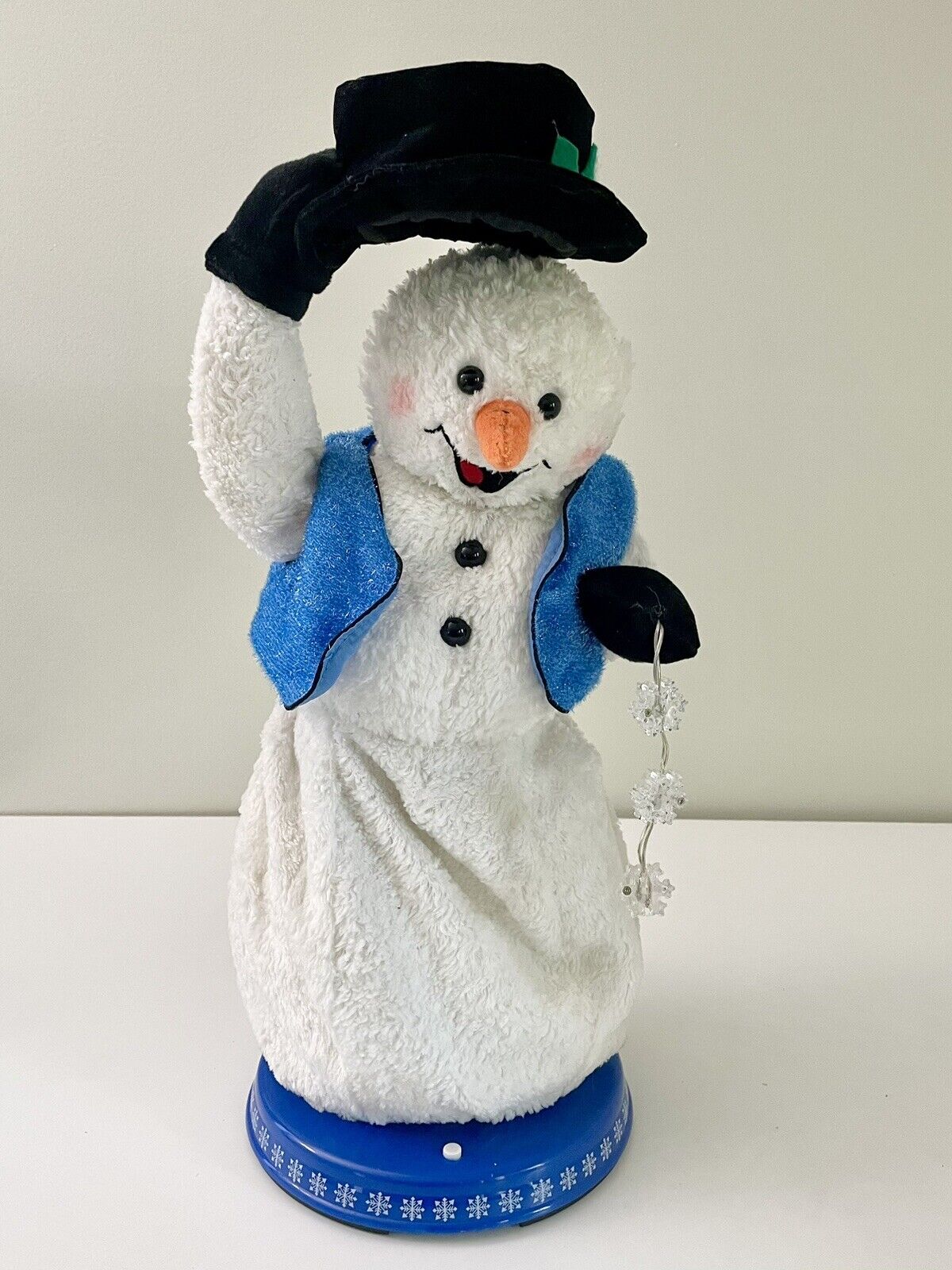 Gemmy Snowflake Spinning Snowman Singing Dancing Snow Miser WORKS Not Perfectly