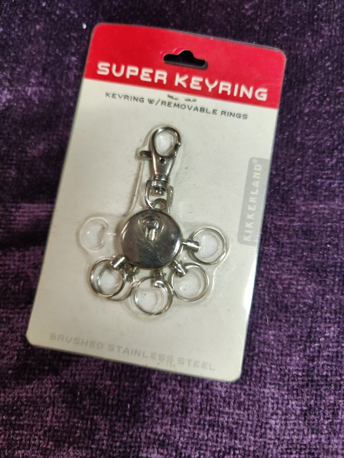 Vintage Super Keyring W/Removable Rings