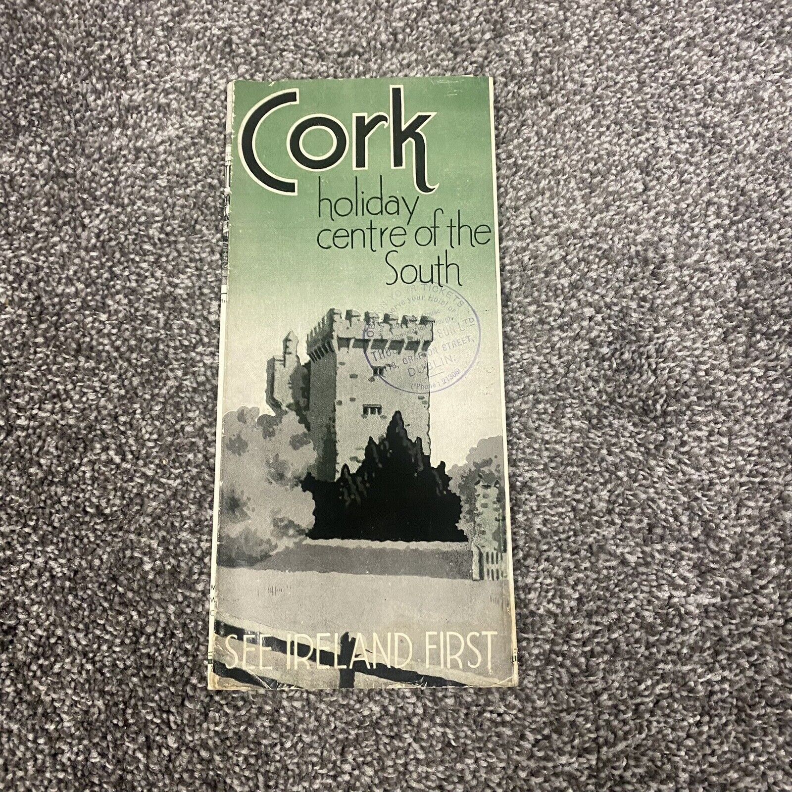 C.1938 Cork See Ireland First Tourist Travel Brochure Rare Vintage