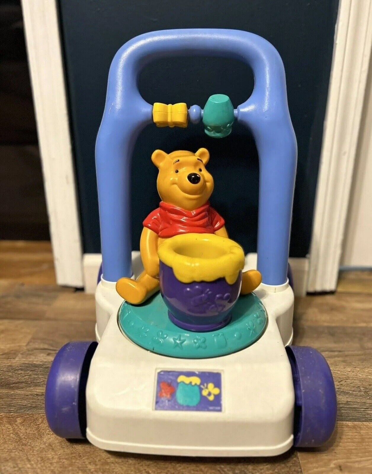 RARE Mattel Spinning Pooh Walker Push Toy Baby Winnie the Pooh VINTAGE 1997