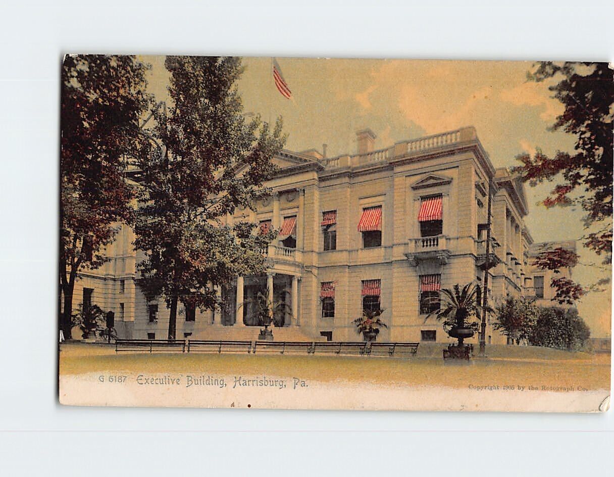 Postcard Executive Building Harrisburg Pennsylvania USA