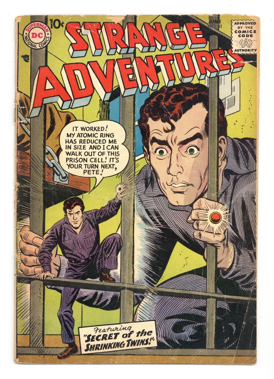 Strange Adventures #81 GD 2.0 1957
