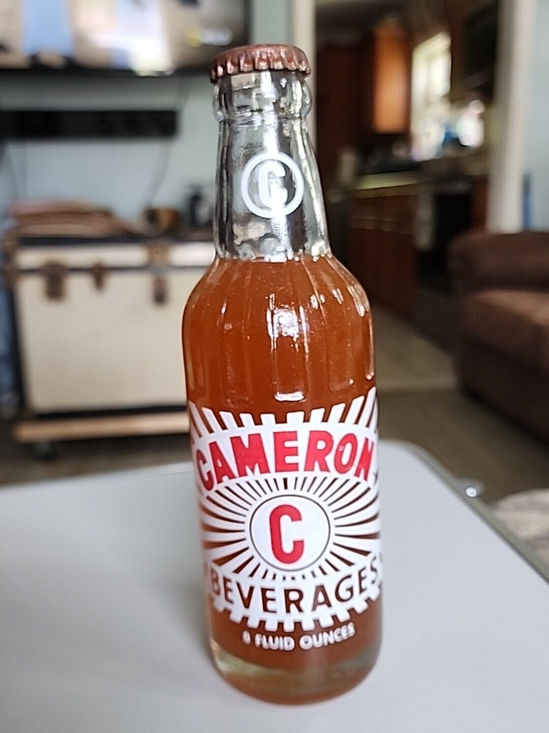 FULL Cameron Beverages Orange Soda 8 Oz Bottle Coca Cola Brand ACL NOS