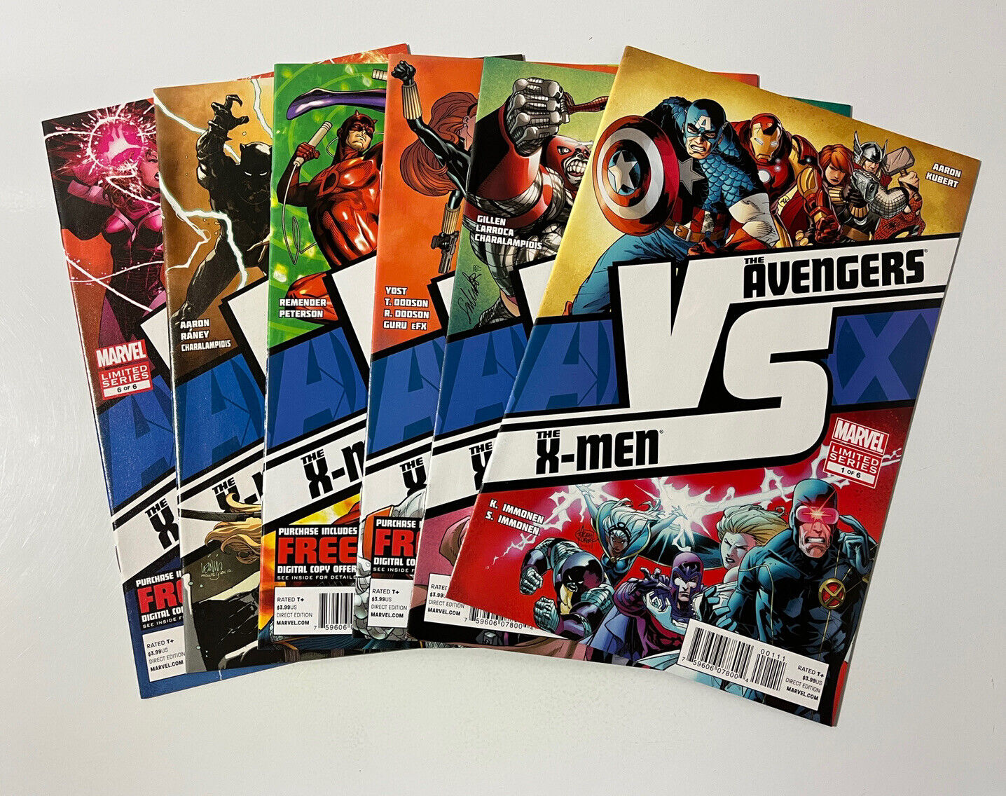 Avengers Vs X-Men #1-6 Lot Marvel Comics 2013 Complete Mini Series High Grade