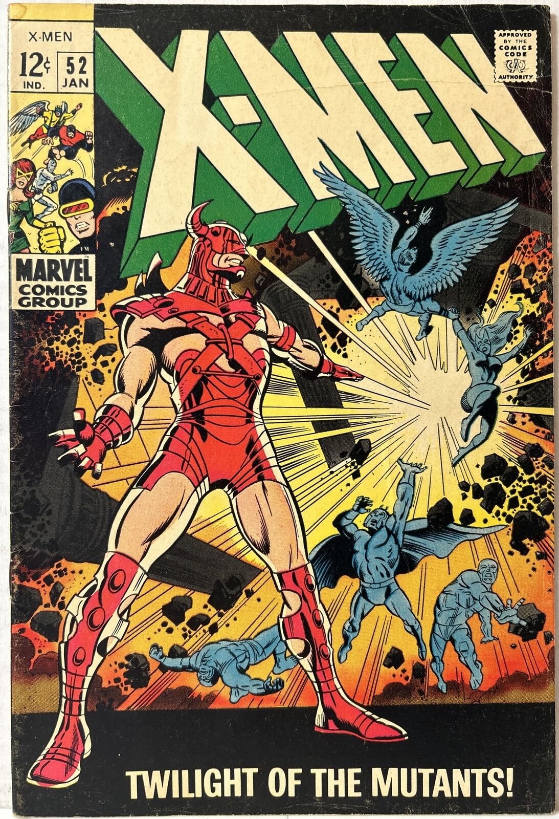 X-Men #52 1st Full Appearance Erik The Red 1969 Marvel VG+