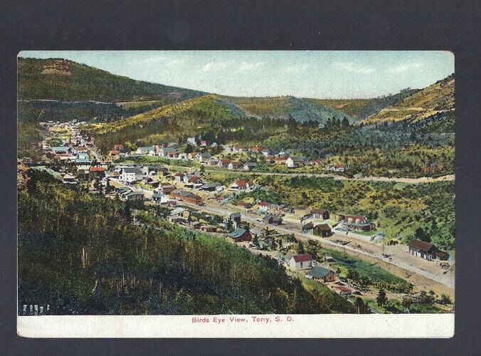 c.1900s Bird’s Eye View Of Terry South Dakota SD Postcard UNPOSTED