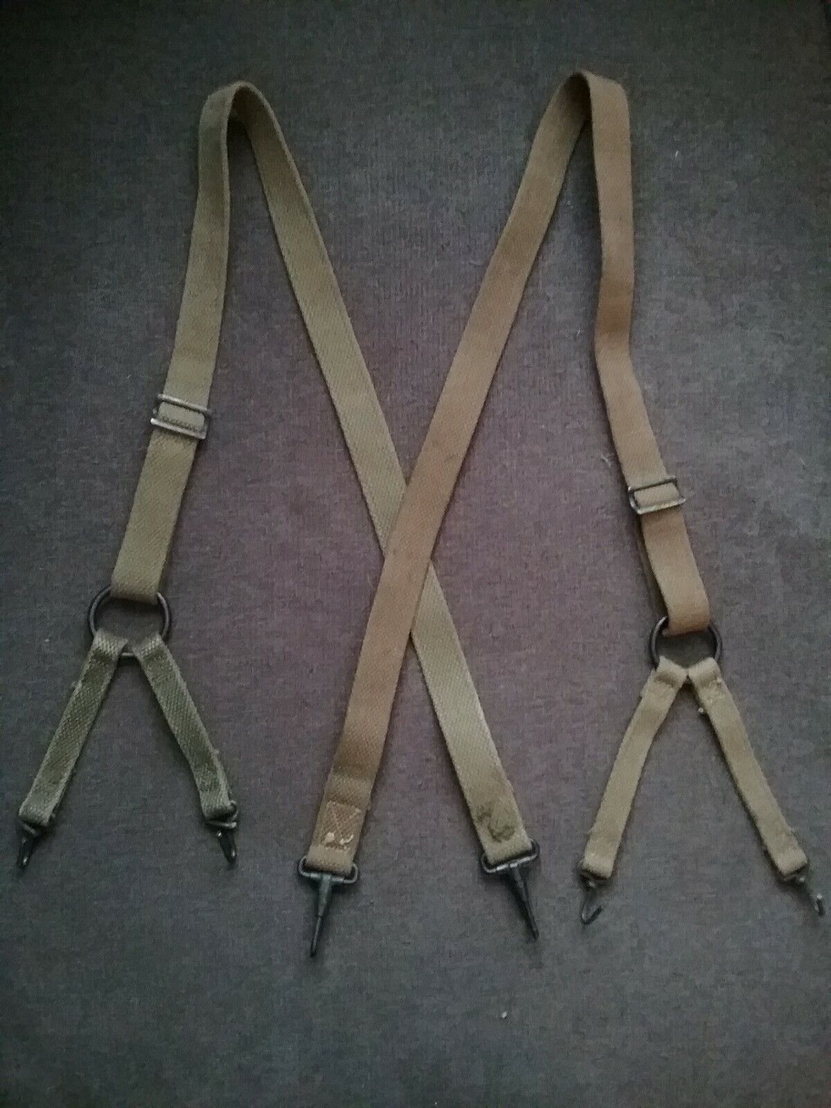 Vietnam War Era USMC M1941 Suspenders Genuine USGI Surplus Used