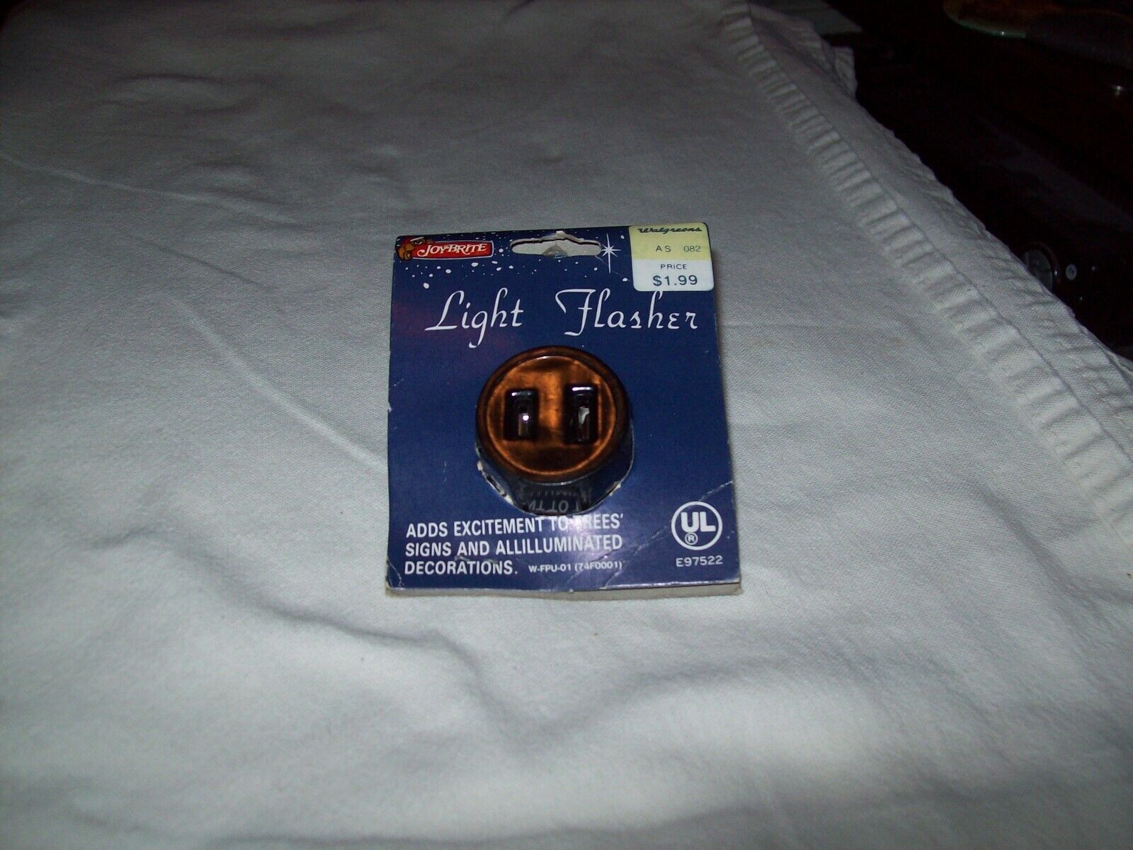 Vintage JOYBRITE Christmas Light Flasher Blinker Plug 100W Working
