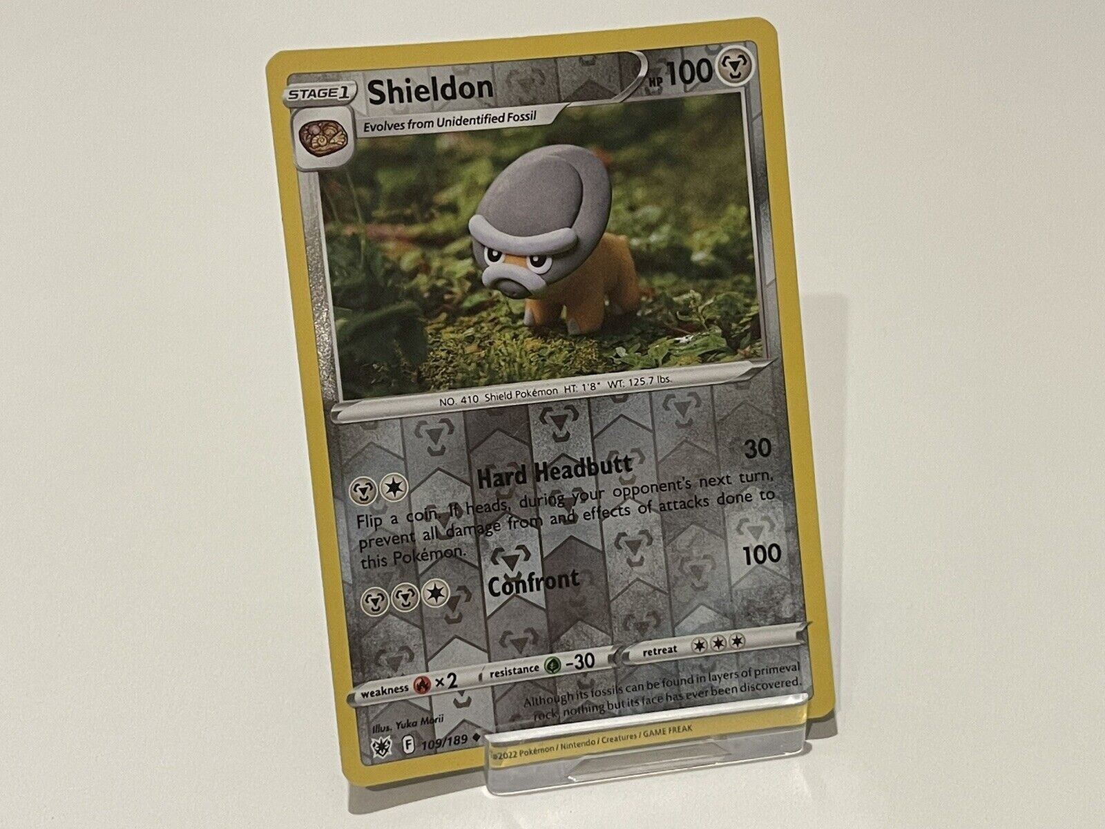 109/189 Shieldon : Reverse Holo - Pokemon TCG Card Astral Radiance Uncommon