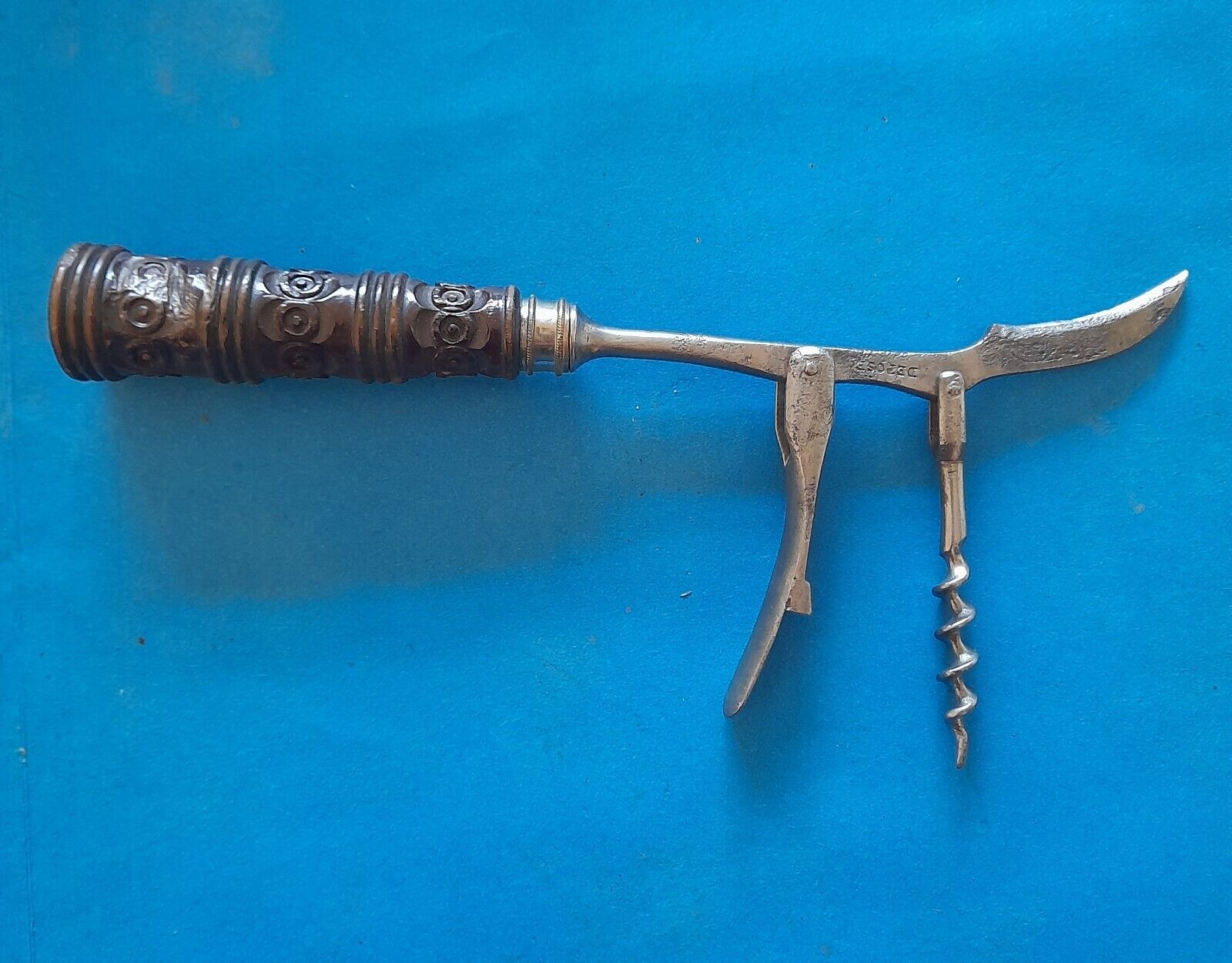 Extremely Rare French Single Lever Corkscrew - Free Worldwide Ship