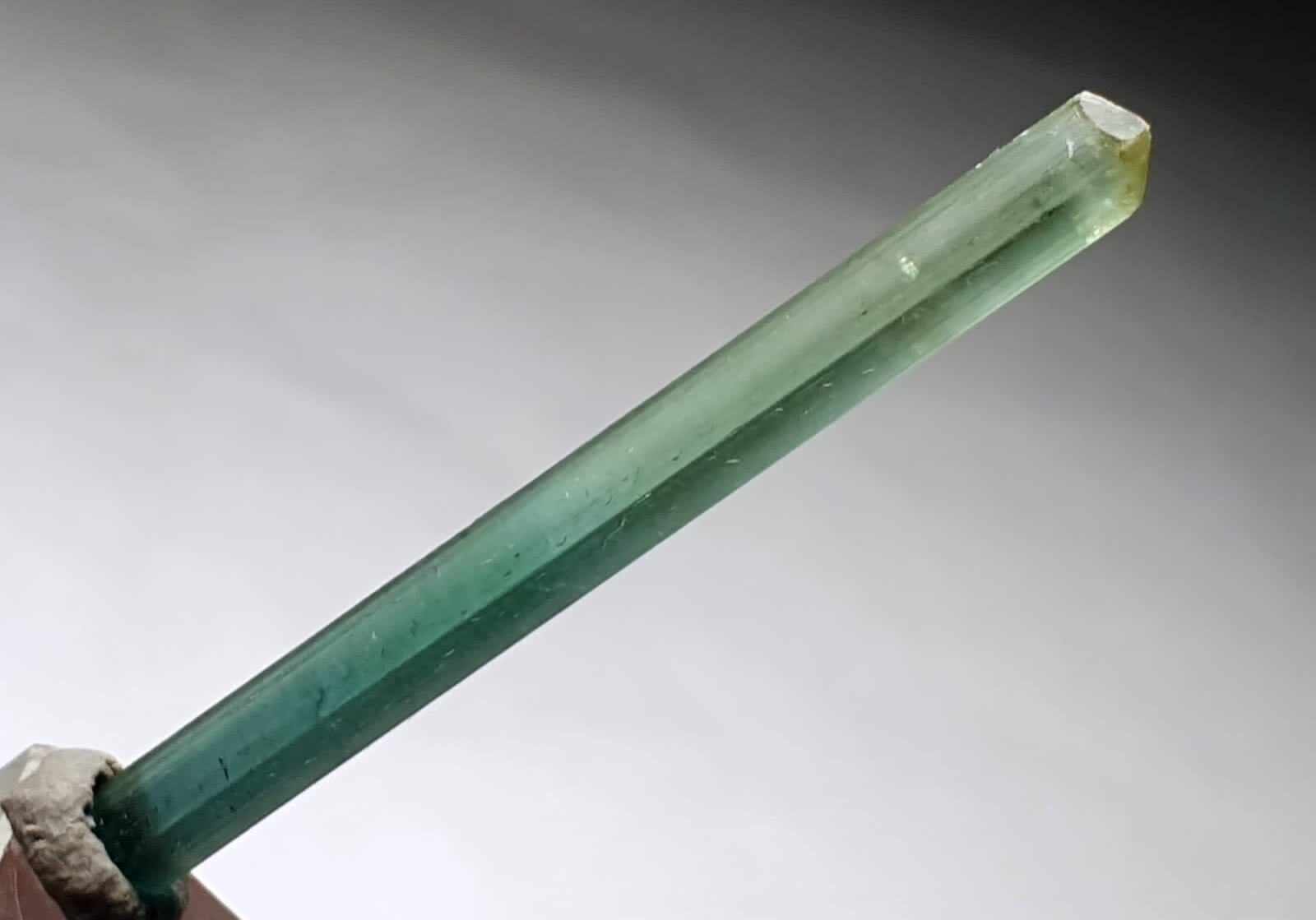 Bi colour tourmaline crystal