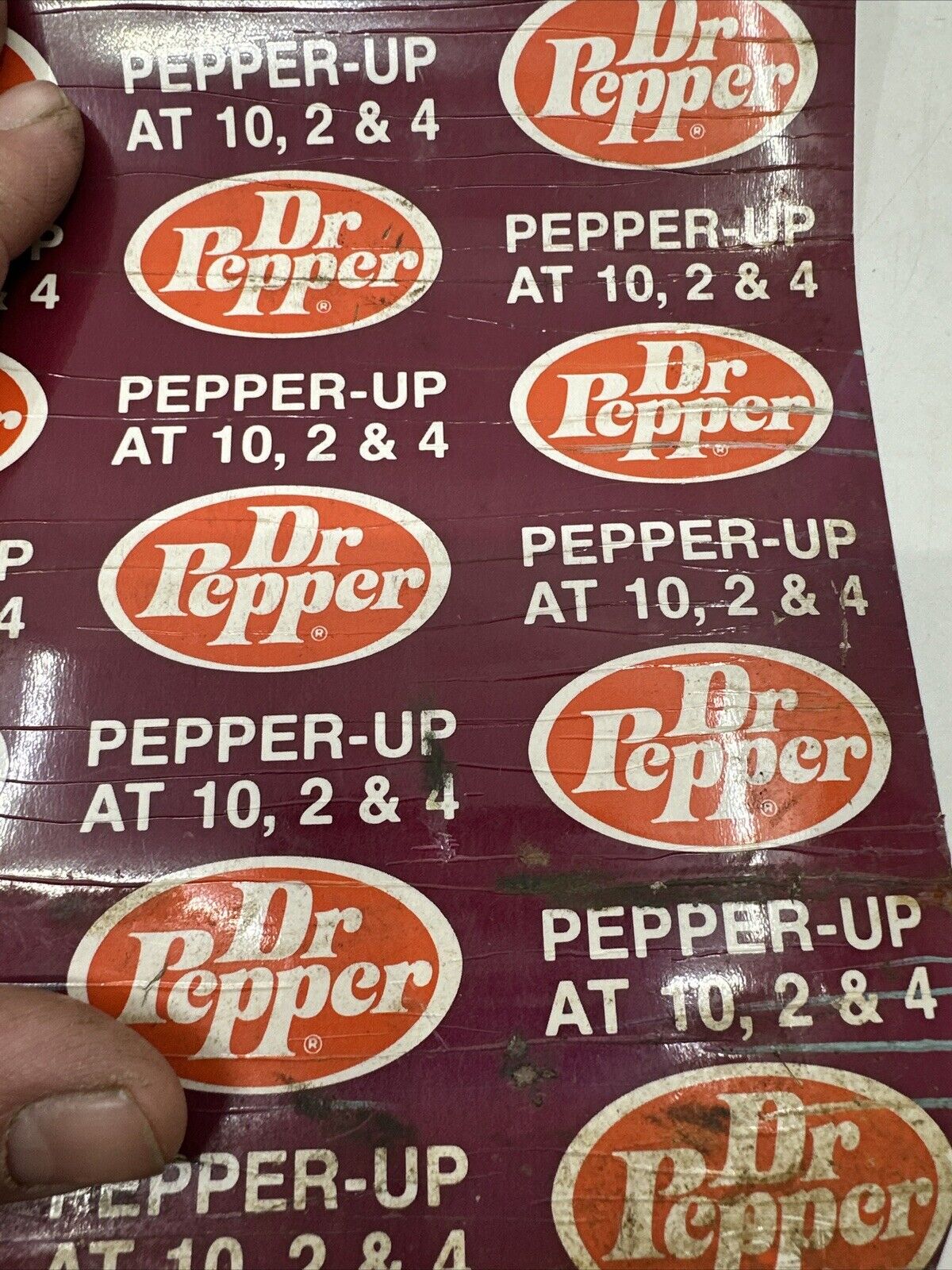 SUPER RARE🔥 Vintage Dr Pepper Pull Down Sign Original