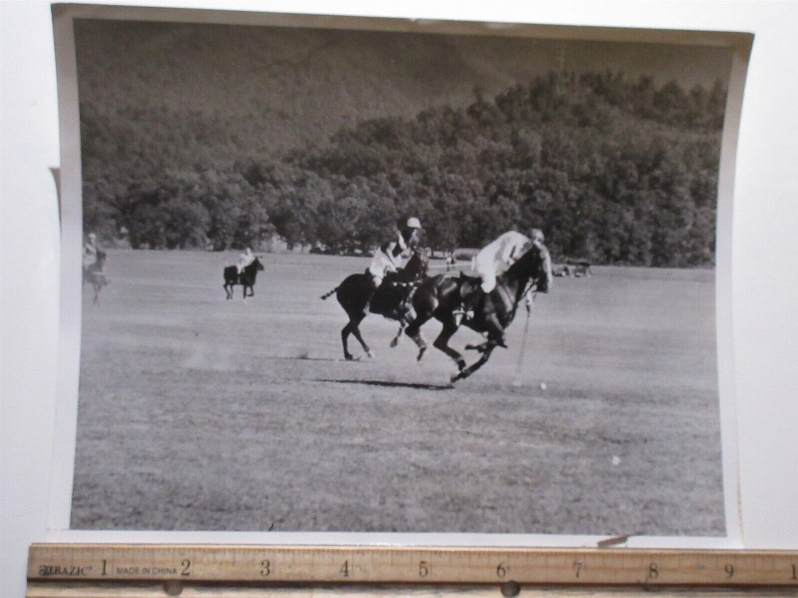 1935 press photo Greenbrier Polo Club wins Warmack Trophy 