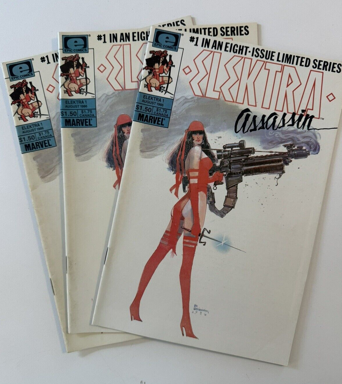 Elektra Assassin #1 Epic Comics 1986 - Marvel - Lot of 3