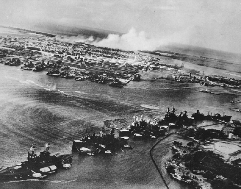 Captured Japanese photograph during Pearl Harbor Attack 8