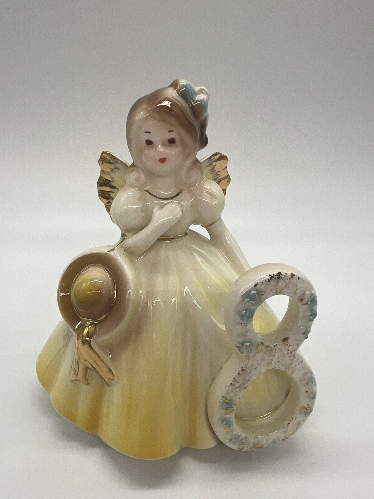 Vintage Josef  Original 8th Birthday Angel Girl Figurine 5\