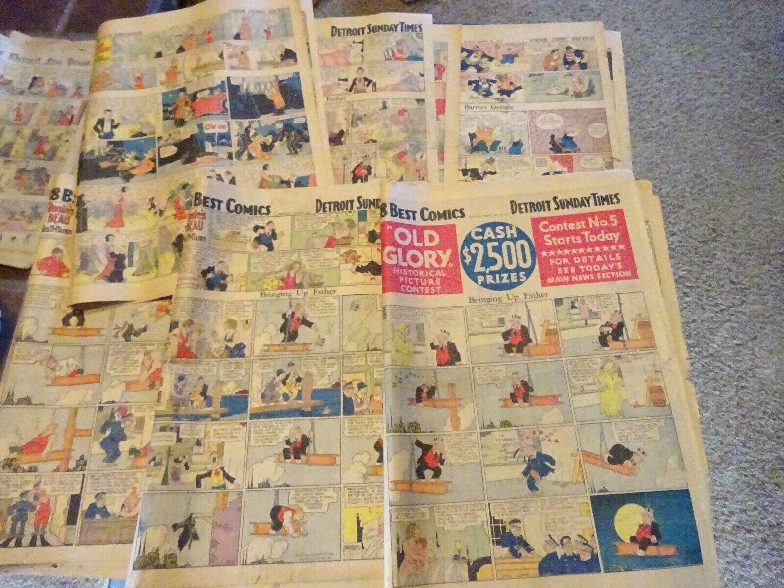 18 Pages 1931 Detroit Sunday Times Full Comic Pages