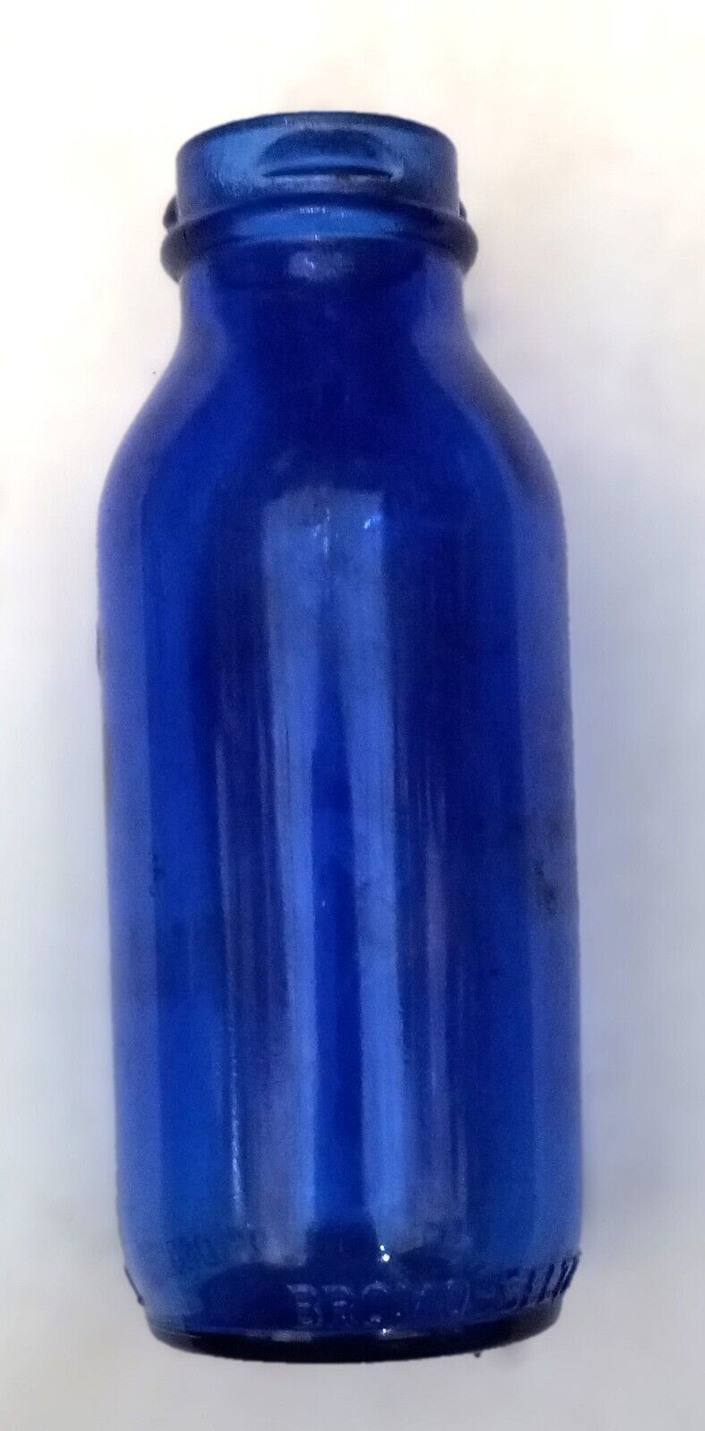 Small Cobalt Bromo Seltzer bottle by Emerson Drug Co.