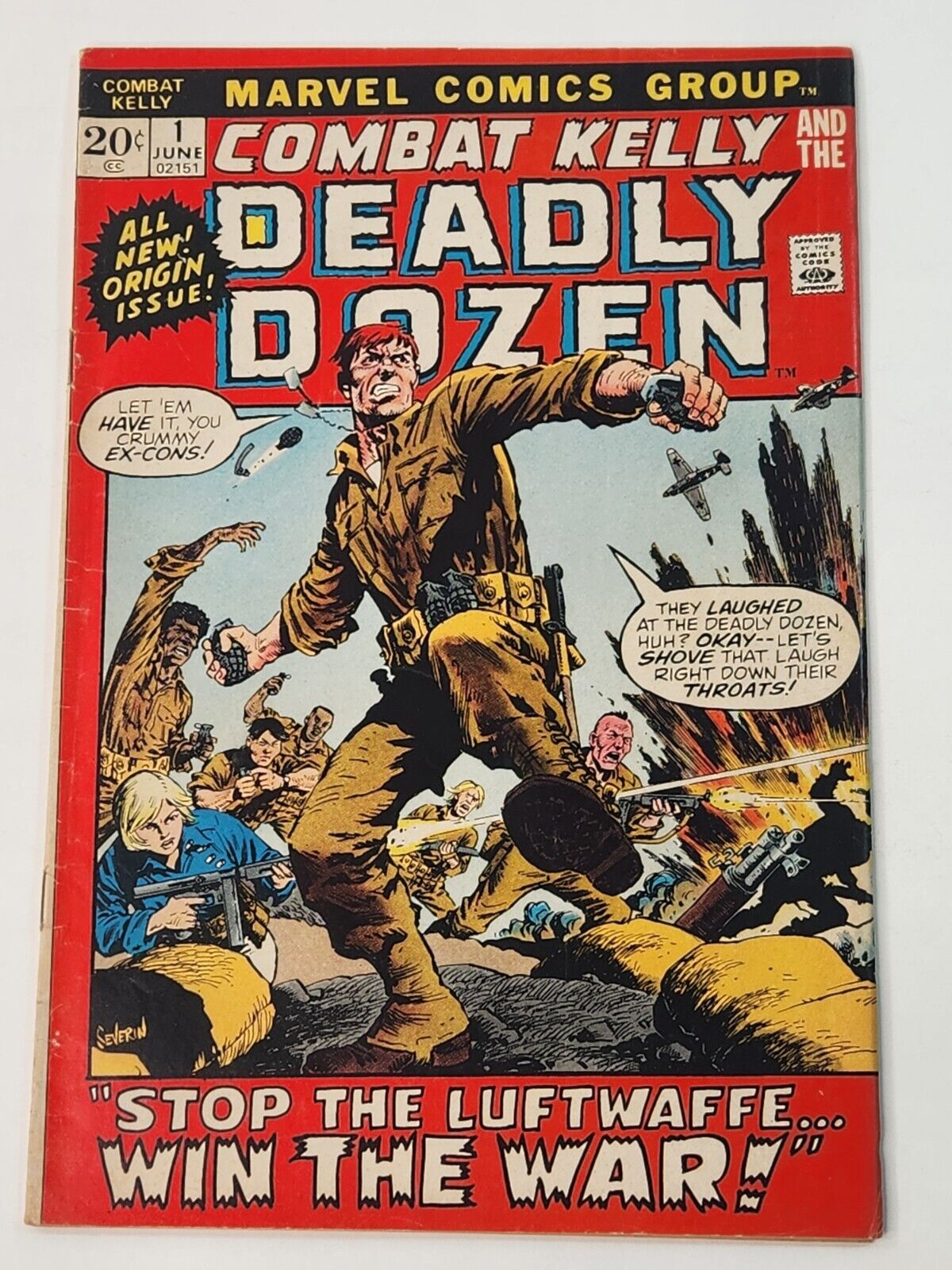 Combat Kelly and the Deadly Dozen 1 Marvel Comics Bronze Age War 1972