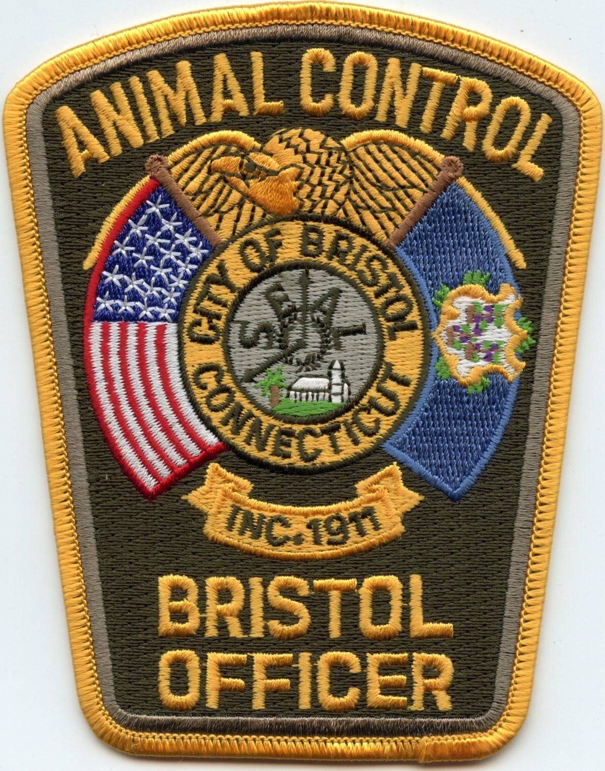 BRISTOL CONNECTICUT ANIMAL CONTROL POLICE PATCH
