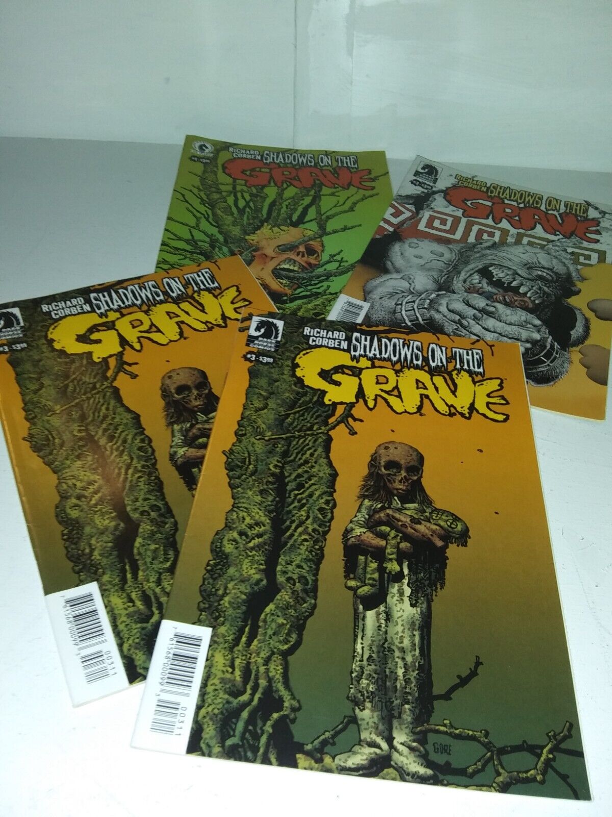 Shadows on the Grave Comic Set 1-2-3- Lot Richard Corben Horror Zombies