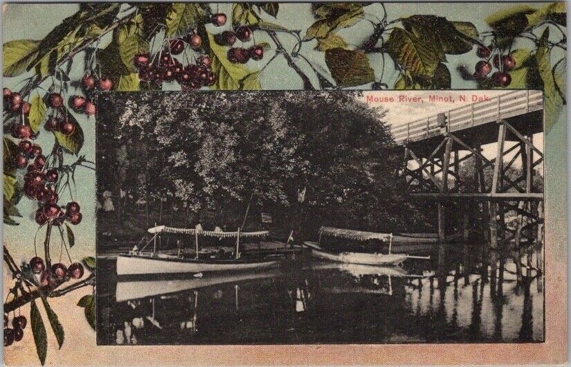 Vintage 1910s MINOT, North Dakota Postcard \