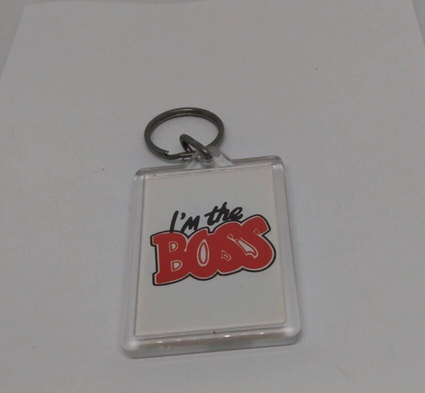 I\'m The Boss Novelty Plastic Keyring Accessory