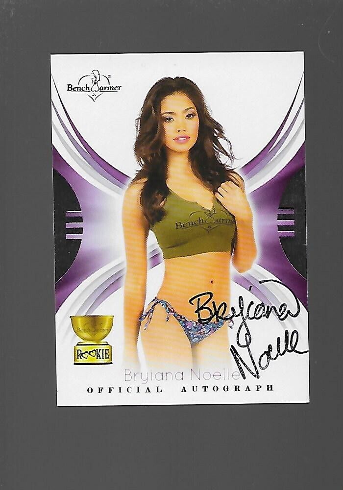 Know Thy HOT Rookie Sexy  Bryiana Noelle , Bench Warmer, Black Auto
