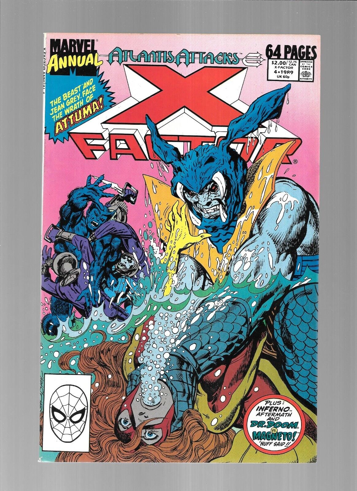 X-FACTOR ANNUAL 4 ATLANTIS ATTACKS X-MEN Beast Jean Grey Attuma Magneto Dr Doom
