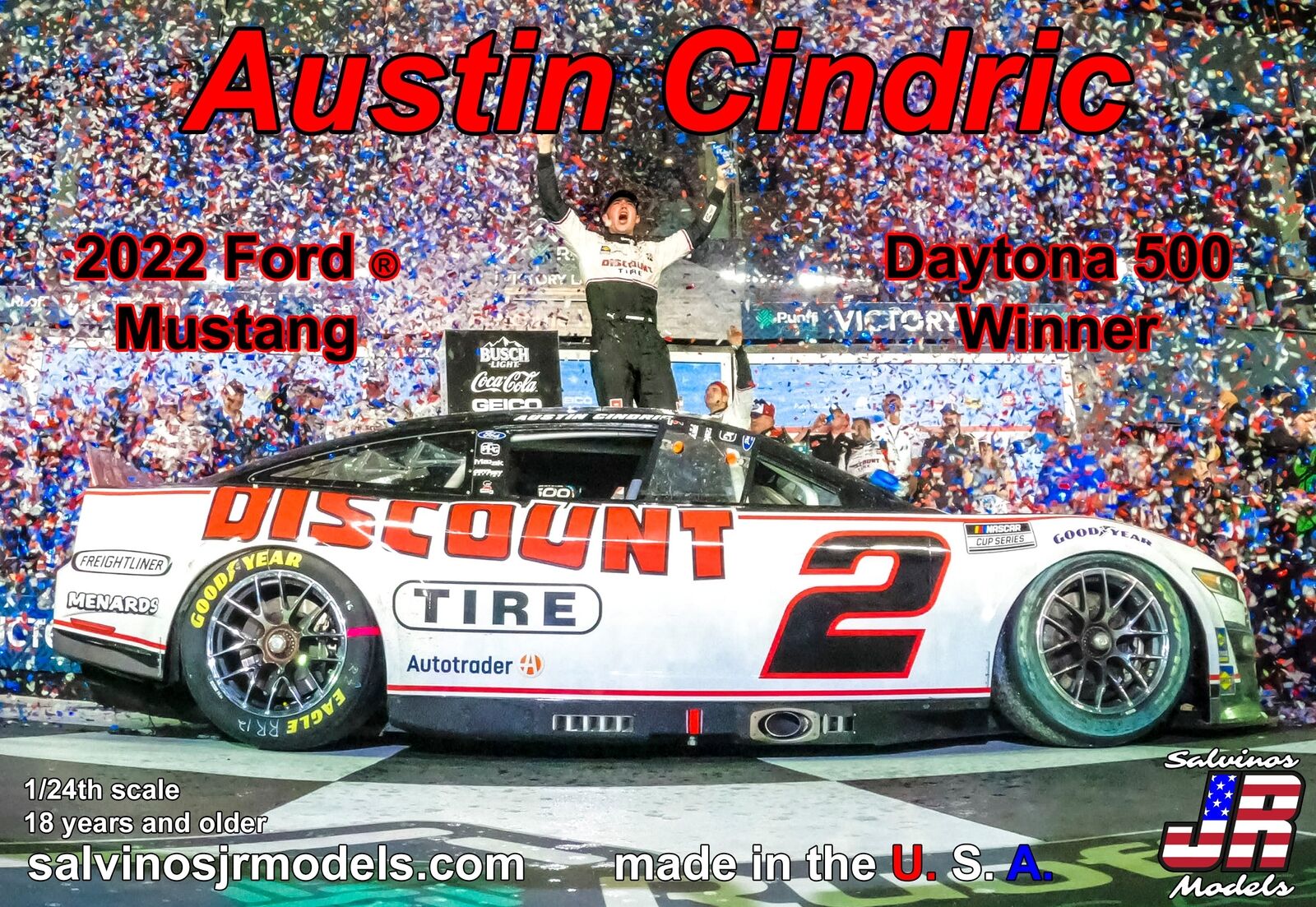 PF2022ACD- Team Penske Austin Cindric 2022 Ford Mustang Daytona 500 winner