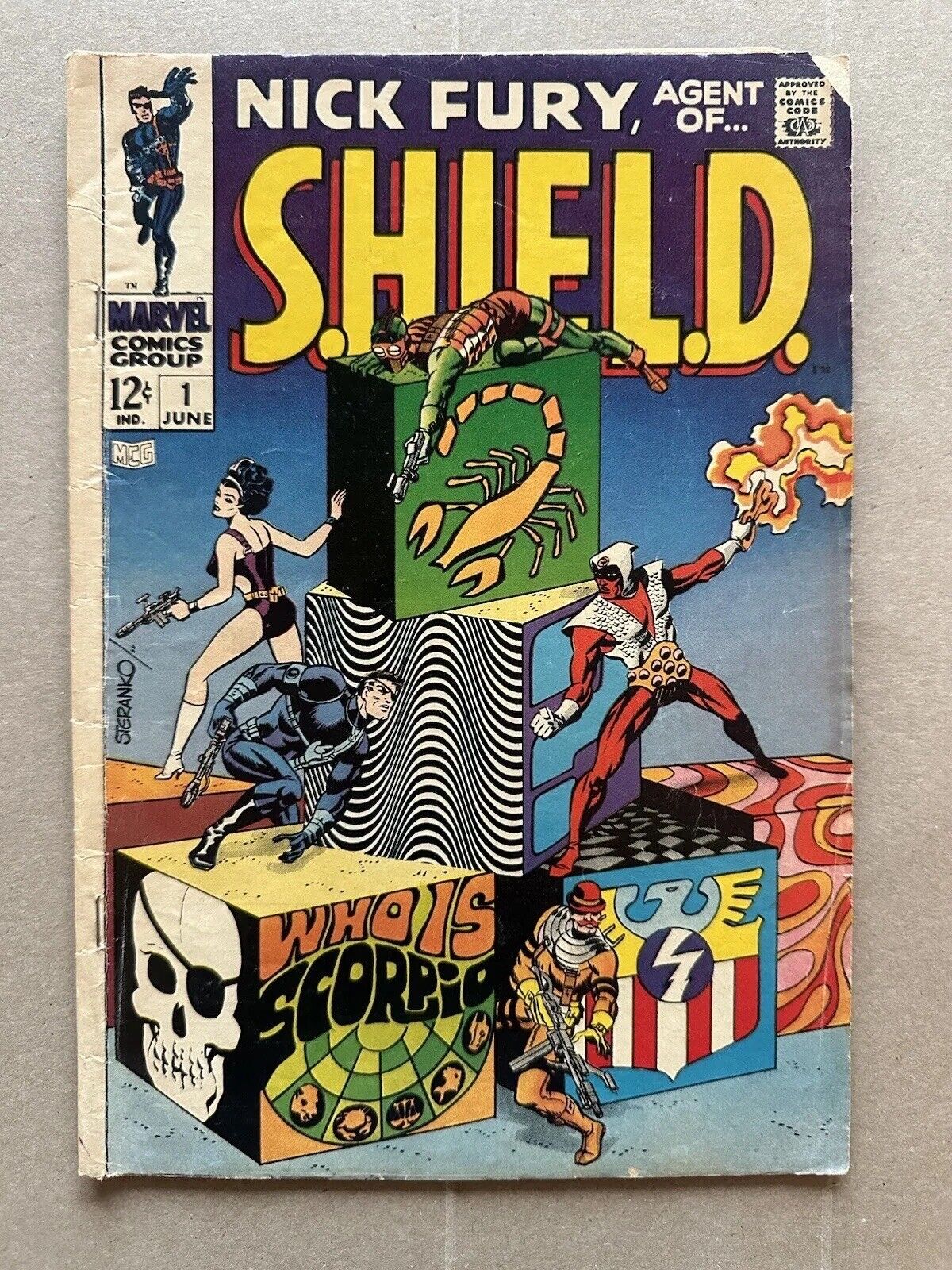 NICK FURY, AGENT OF  SHIELD #1 FIRST 1968 ISSUE Avengers Marvel Silver Age