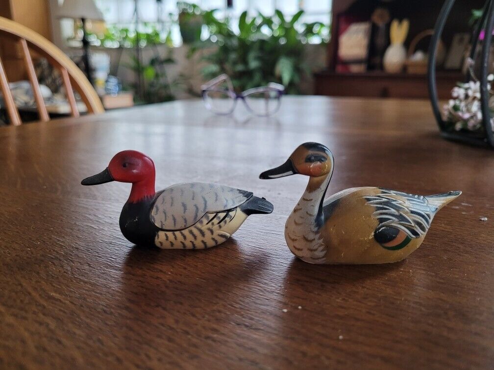 vintage enesco small porcelain painted ducks