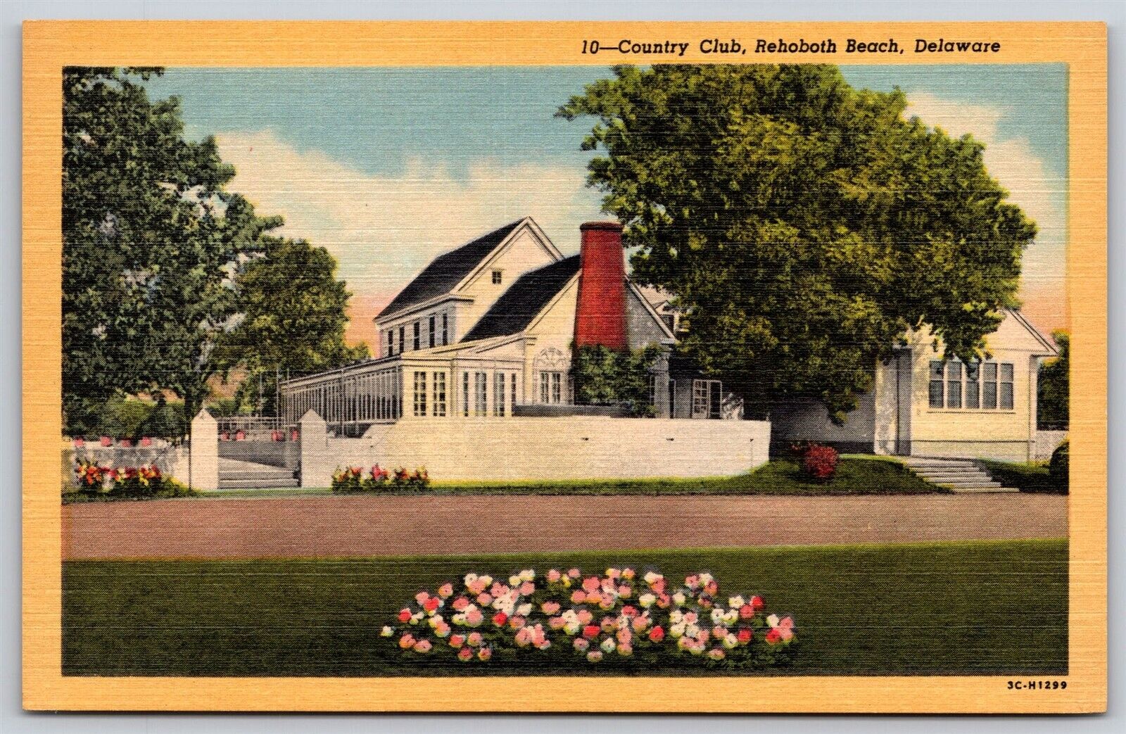 Postcard Country Club, Rehoboth Beach, Delaware linen T114 #2