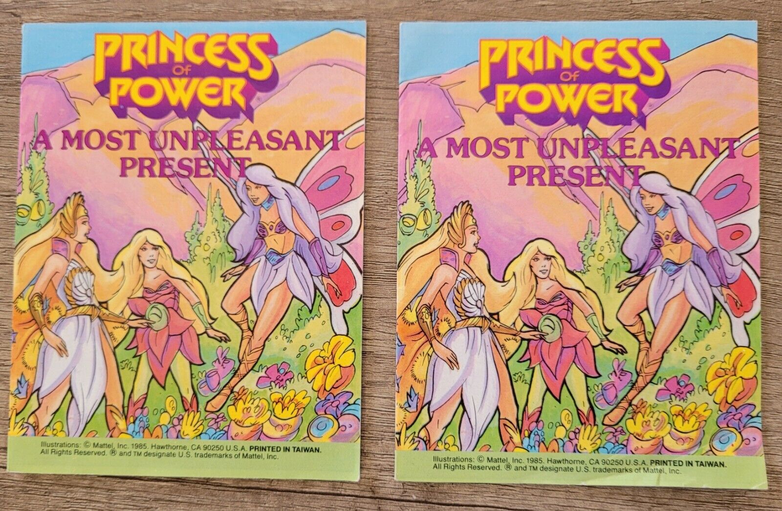 2 She Ra Princess Of Power Mini Comics A Most Unpleasant Present 1985 Mattel 