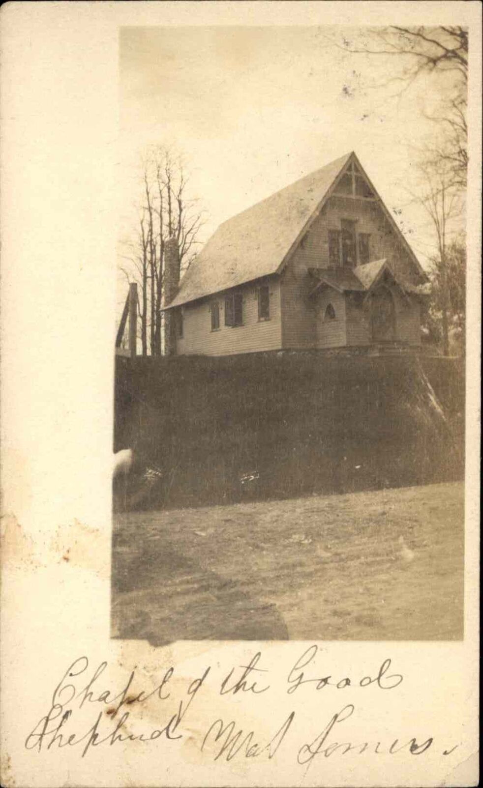 West Somers Cancel New York? Chapel c1910 Real Photo Postcard