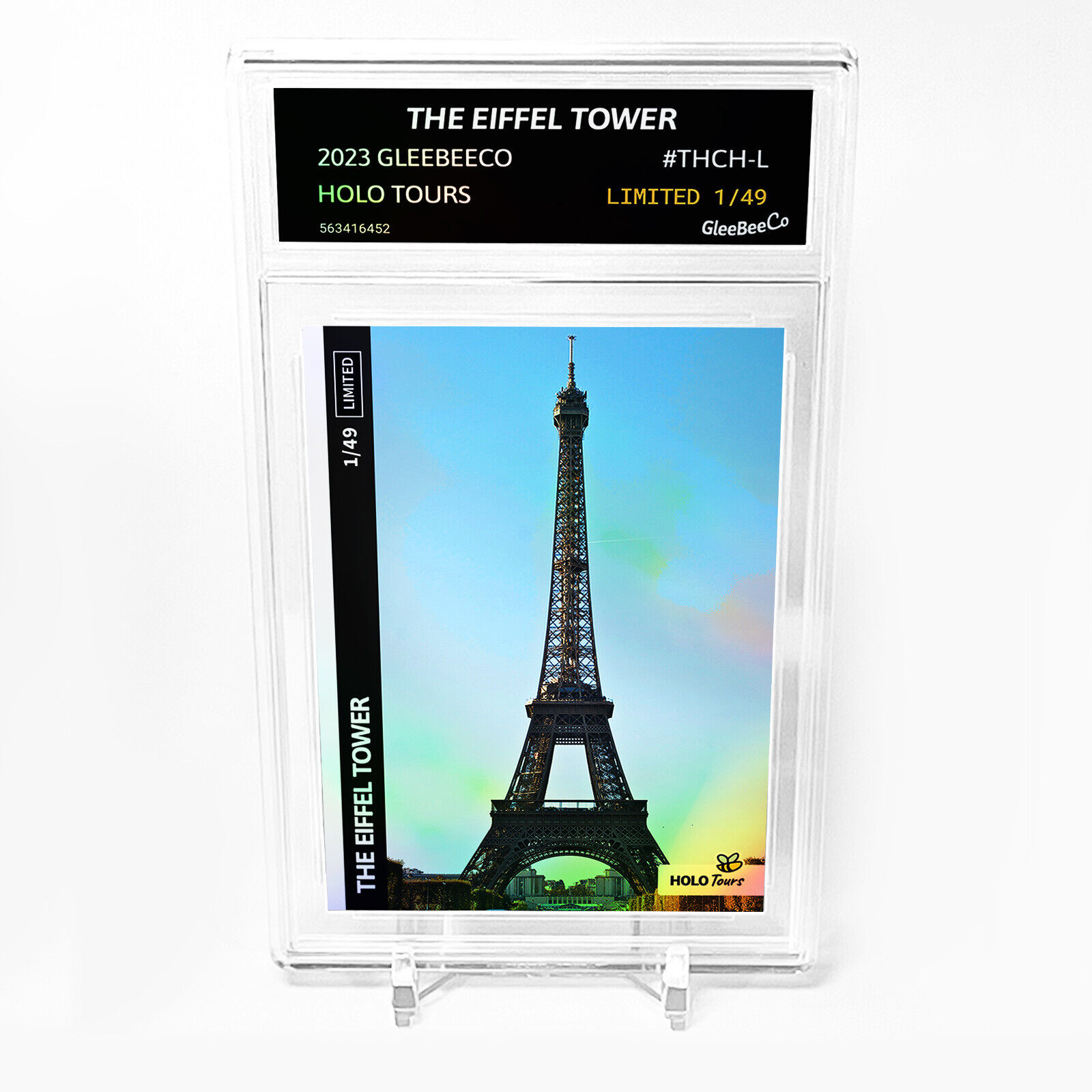 THE EIFFEL TOWER Holographic Card 2023 GleeBeeCo Slabbed #THCH-L Only /49