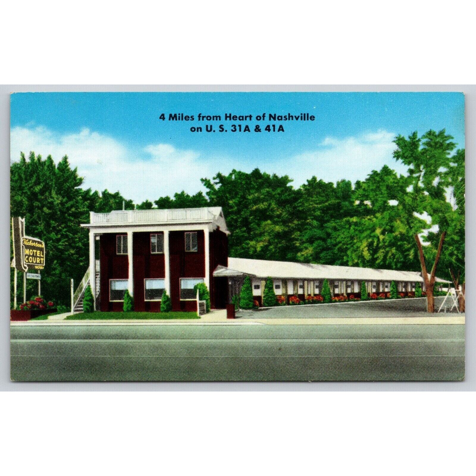Postcard TN Nashville Hickerson Motel And Restaurant