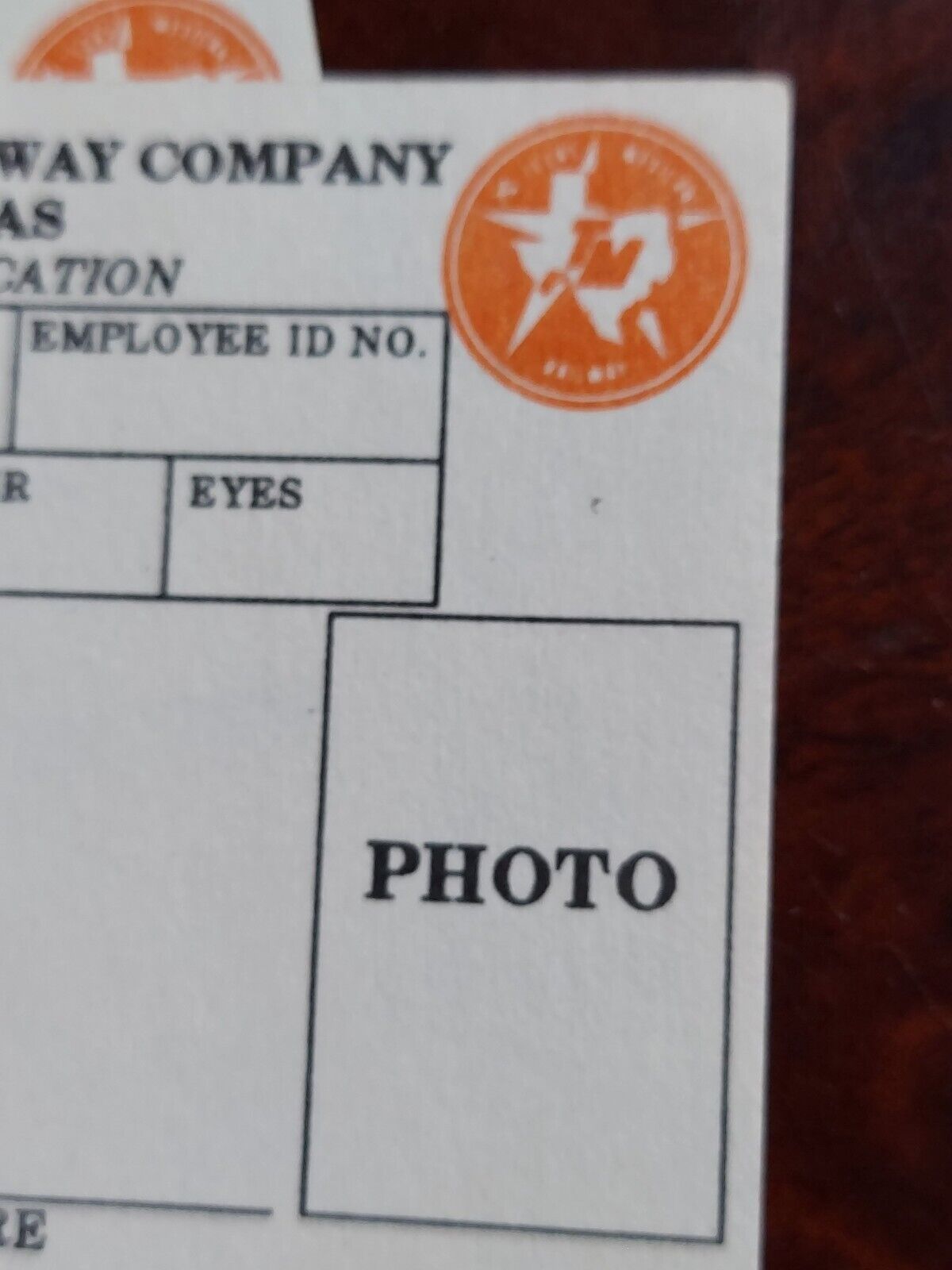 The Texas Mexican Railway Company Original Engineer Blank ID (2)