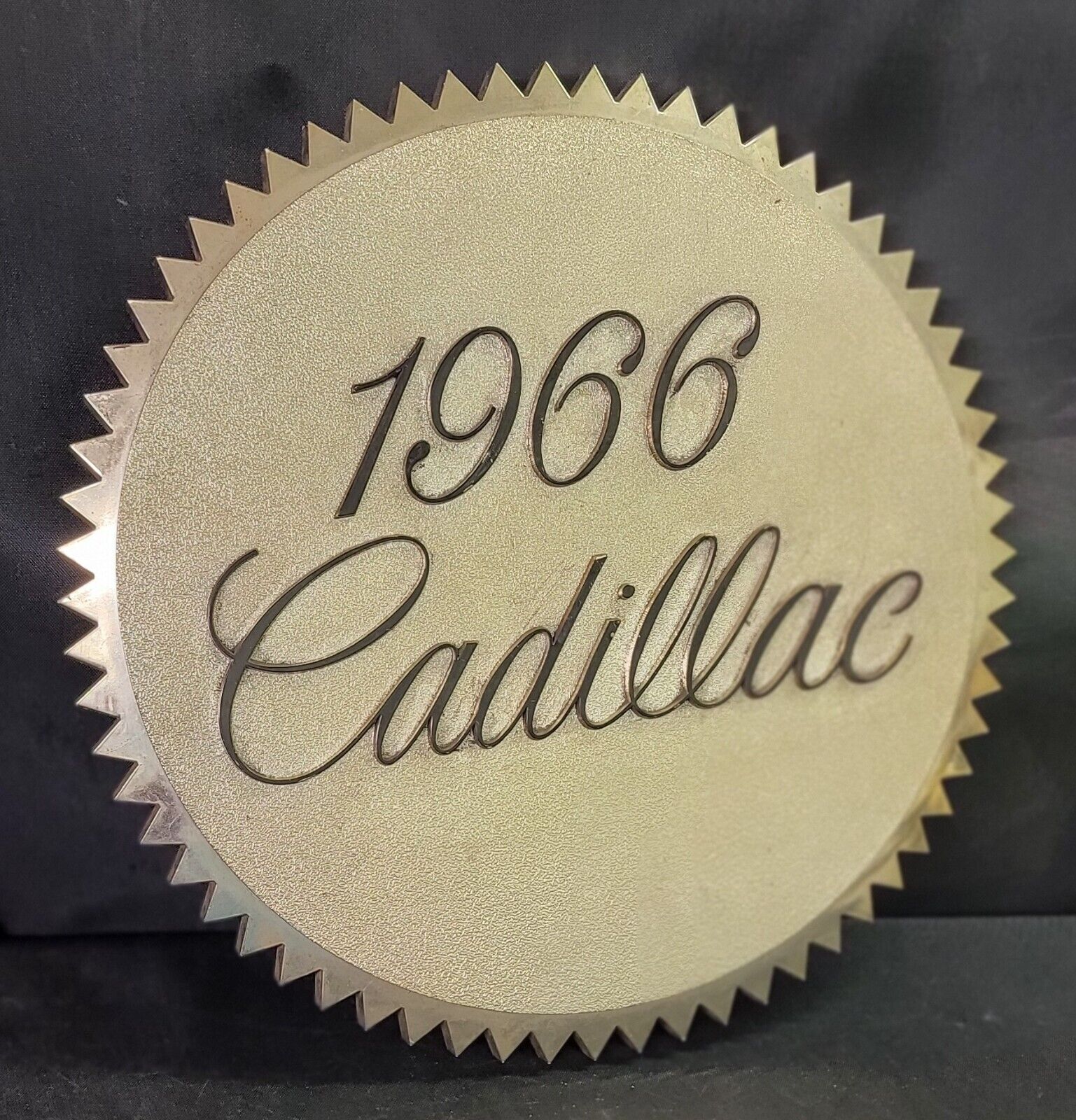 1966 Cadillac Dealership Showroom Plastic Round Star Burst Sign