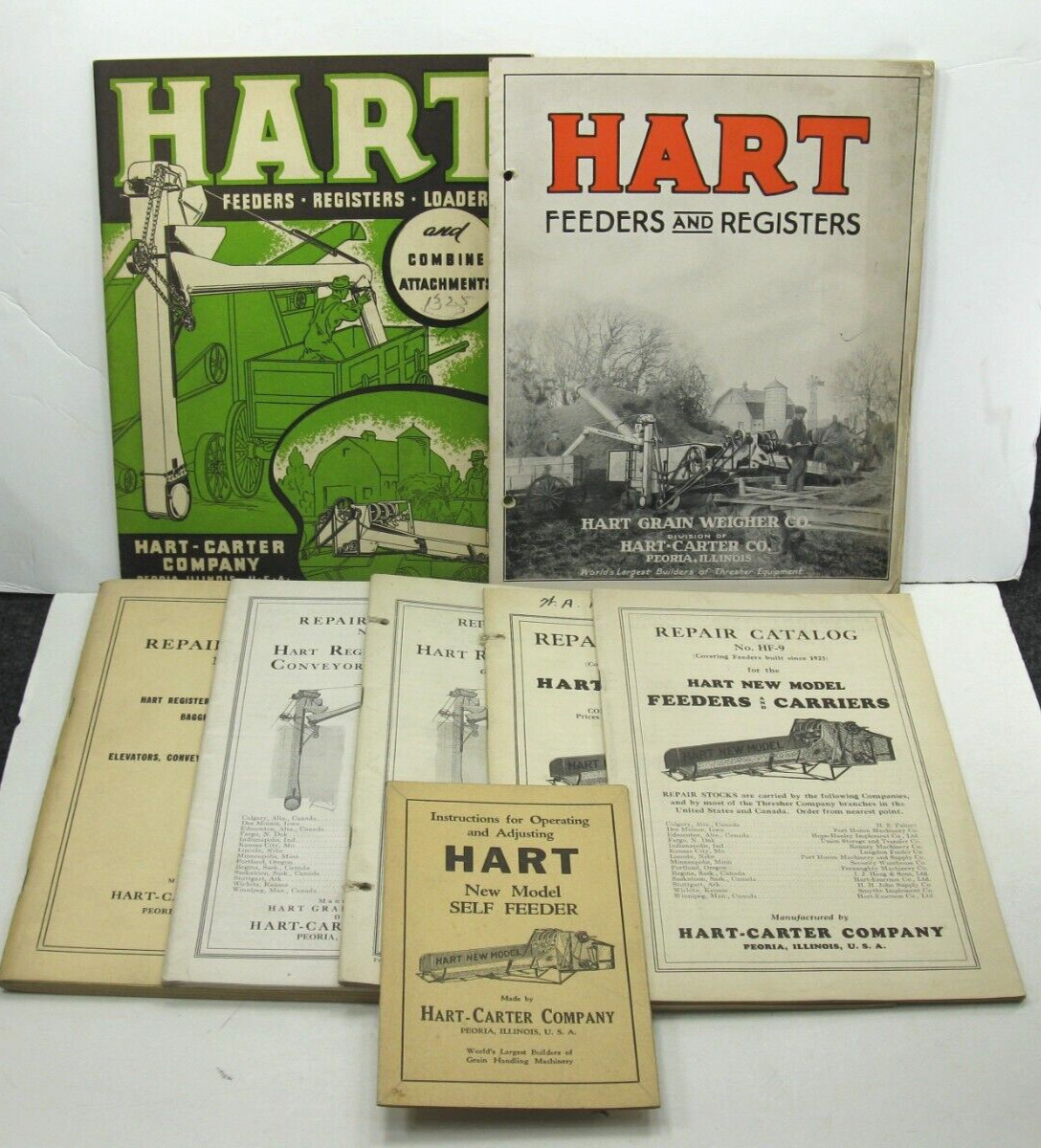 Hart Carter Co Peoria ILL Instructions Repair Price Lists Catalogs Brochures Lot