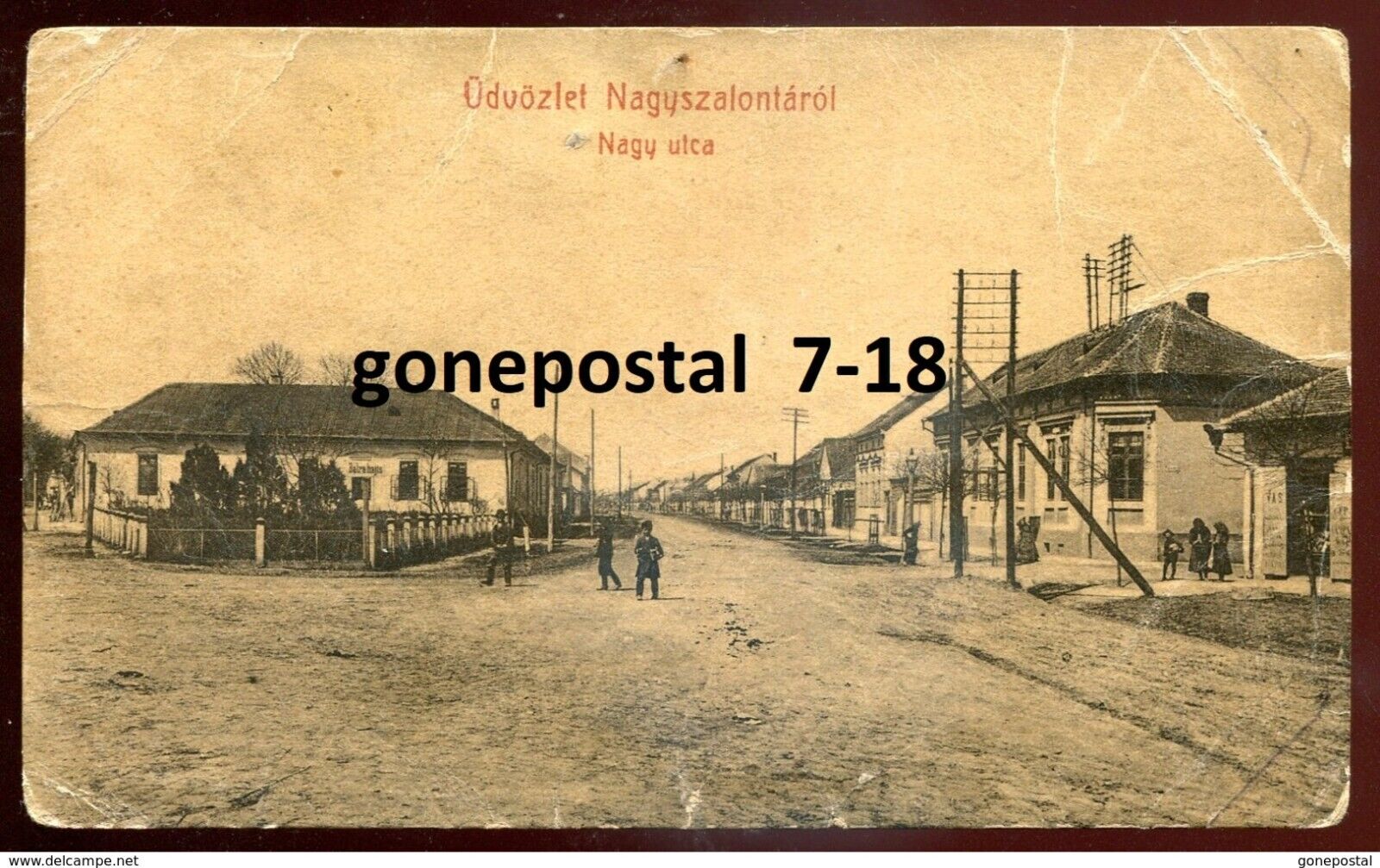 ROMANIA Salonta/ HUNGARY Nagyszalonta 1910s Street View. Sent to Lemberg