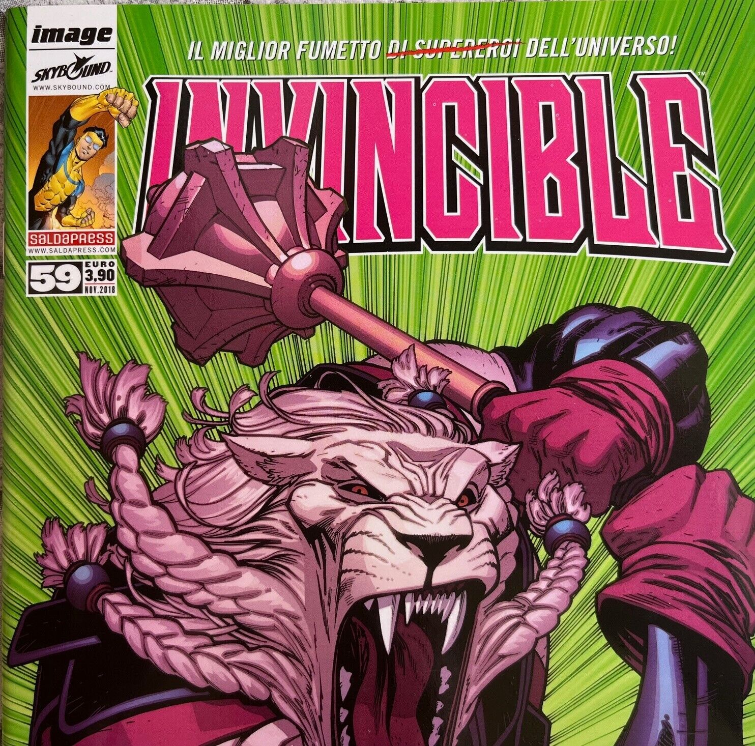 Invincible #115 1st Cover Battle Beast Italian Edition Variant Cover NM 9.4