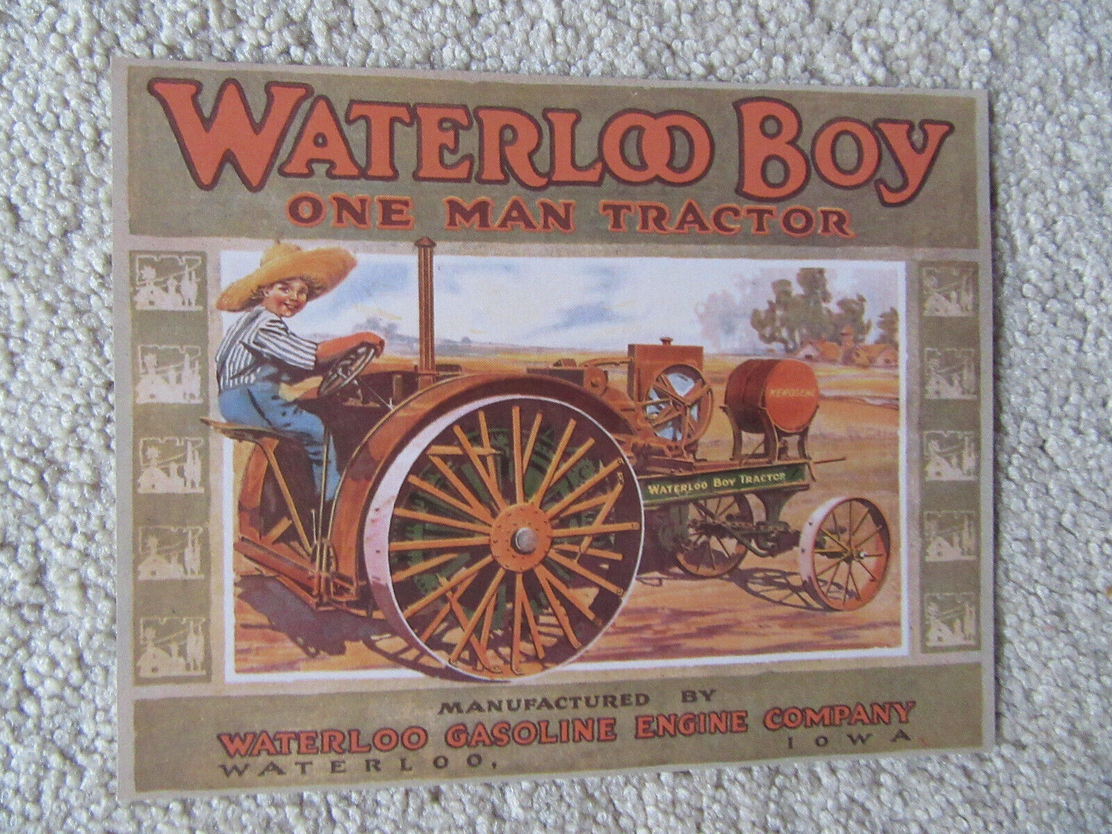 Waterloo Boy, One Man Tractor, Waterloo Gasoline Engine Co, Waterloo, Iowa