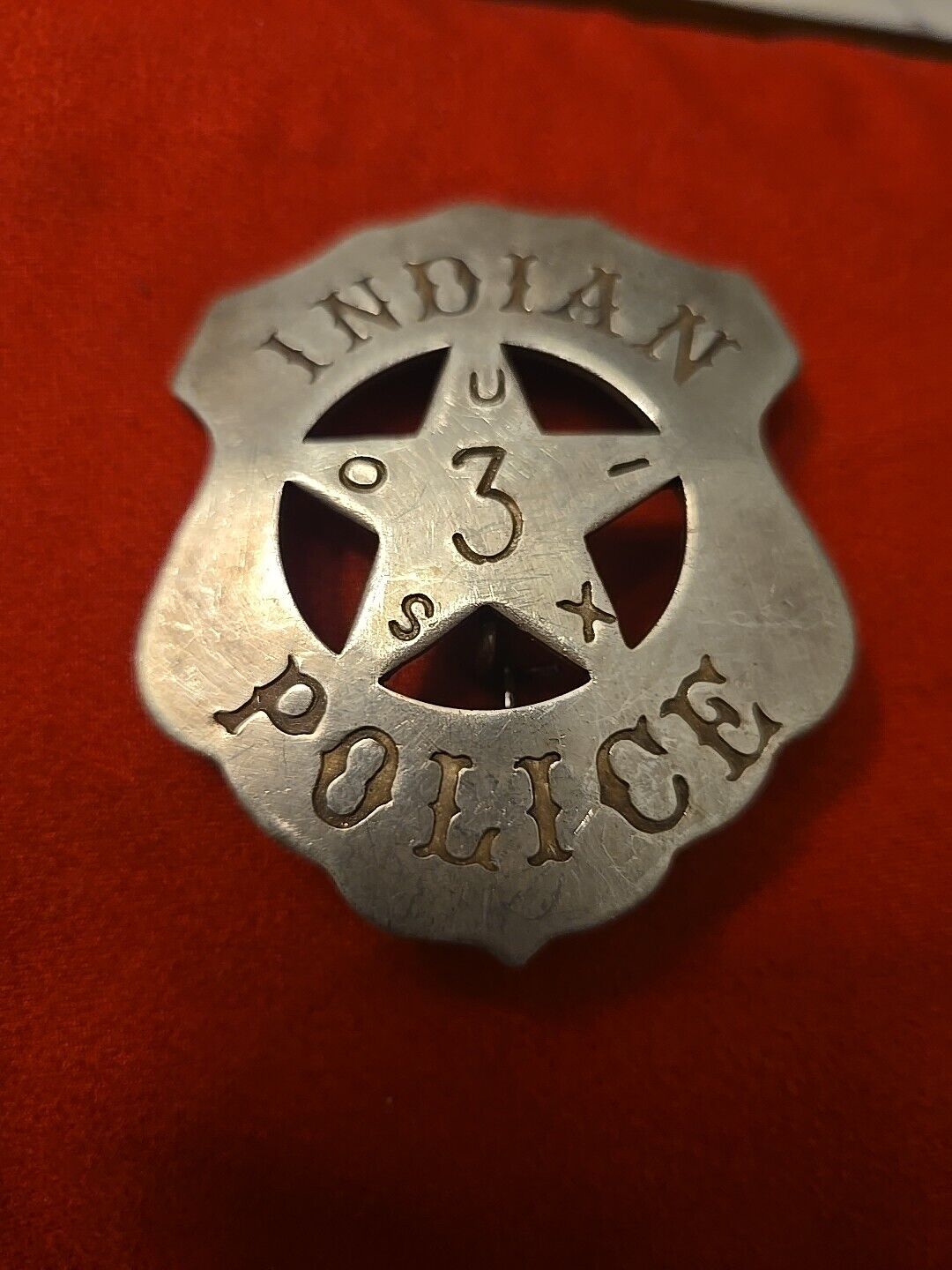 Historical   Old Western    Indian Police Sioux  Badge