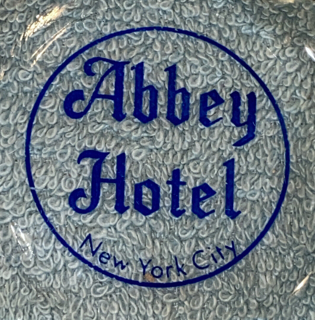 Abbey Hotel New York City Ashtray Clear Glass