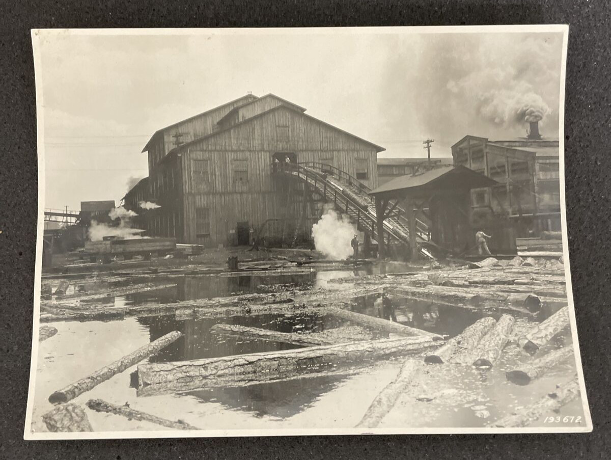 1930\'s Old Cady Logging Mill Apache Indian Reservation, Mcnary Arizona B&W Photo