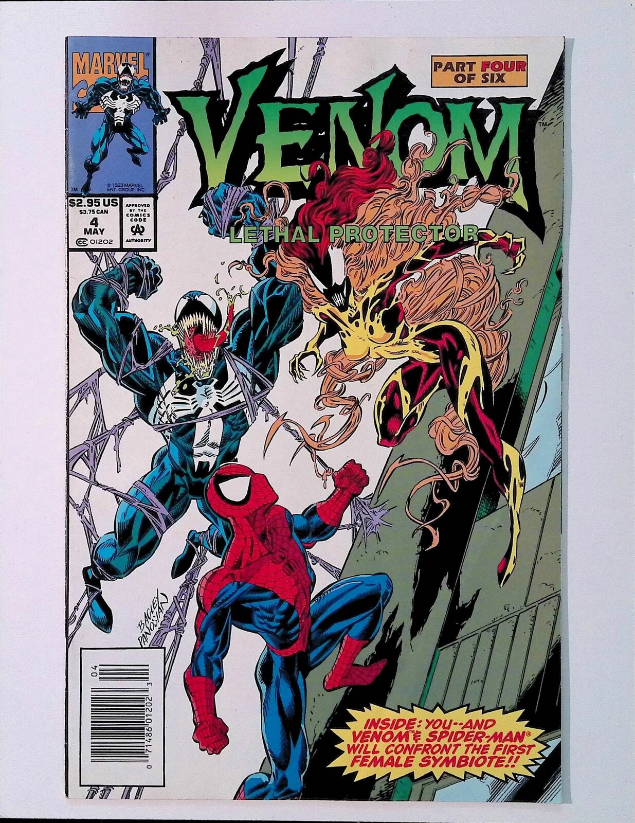 Venom Lethal Protector (1993) #4 FN Newsstand Marvel Comic Book 1st App Scream