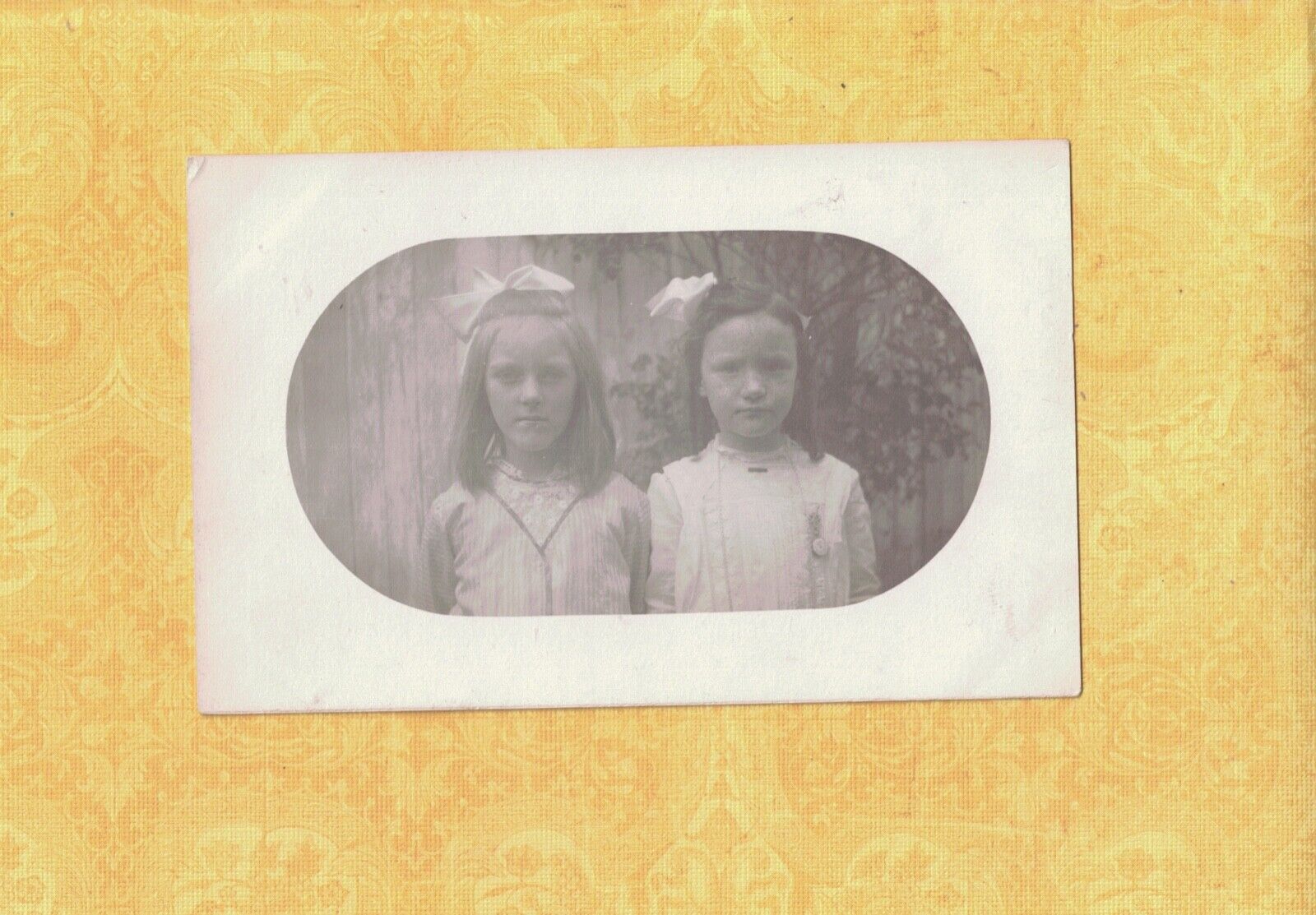 MA Chicopee area 1908-29 RPPC real photo postcard RUTH & FRIEND from Sadie 
