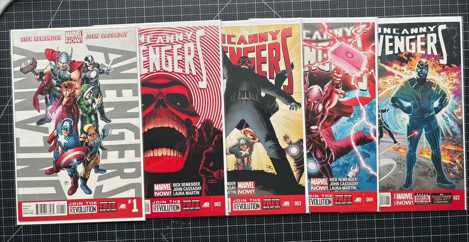 Uncanny Avengers Lot of 5 #1,2,3,4,& 22 Marvel Comics (2013) NM-NM