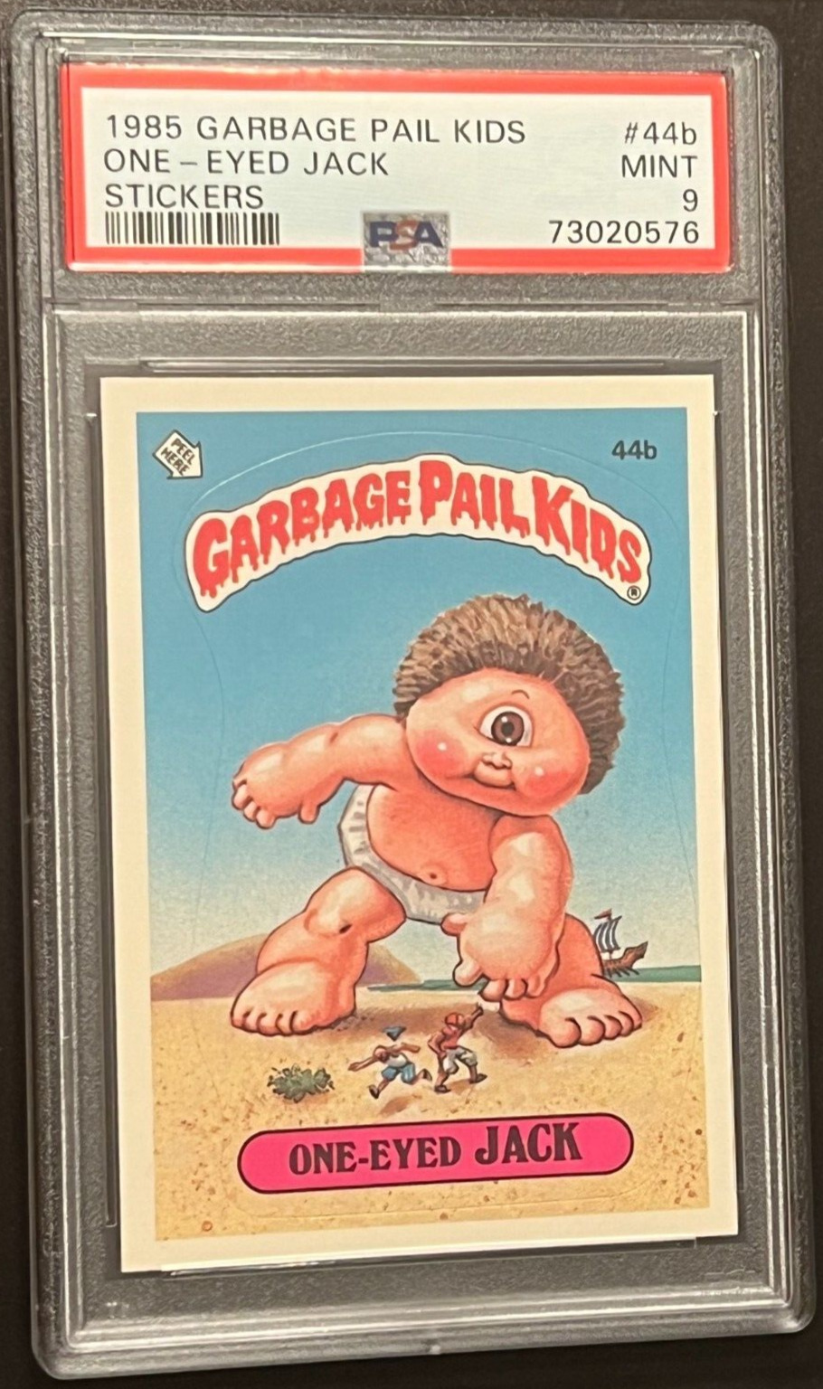 1985 Garbage Pail Kids Original Series 44b One Eyed Jack PSA 9 Mint  NEW SLAB